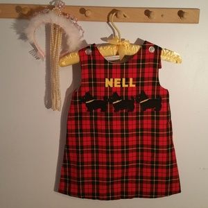 Kelly Kids Size 4 Red Tartan Plaid Nell Jumper